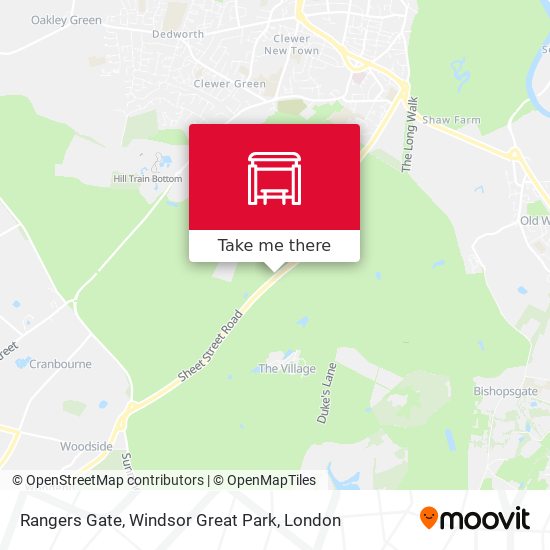 Rangers Gate, Windsor Great Park map