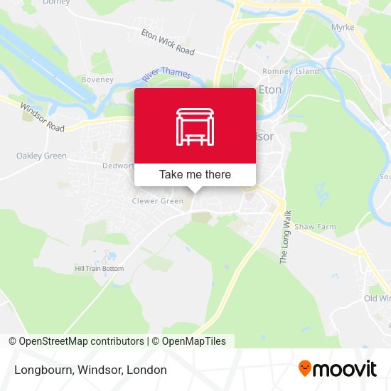 Longbourn, Windsor map