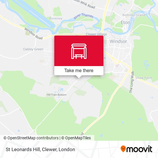 St Leonards Hill, Clewer map