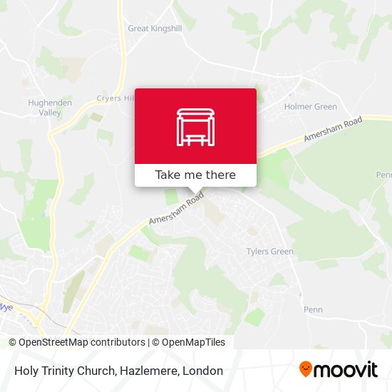 Holy Trinity Church, Hazlemere map