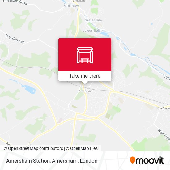 Amersham Station, Amersham map