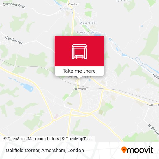 Oakfield Corner, Amersham map