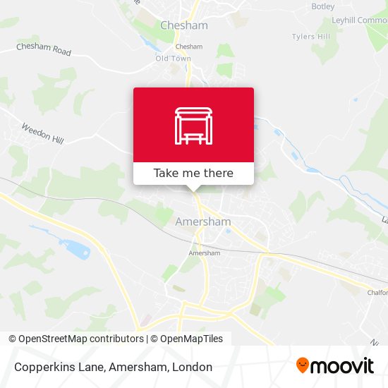 Copperkins Lane, Amersham map