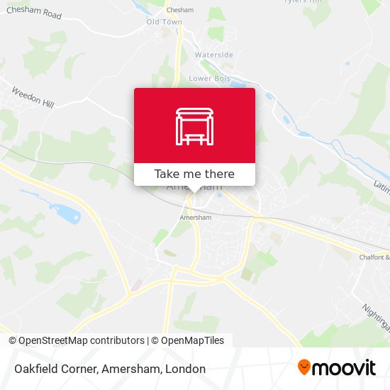 Oakfield Corner, Amersham map