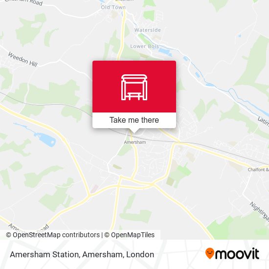 Amersham Station, Amersham map