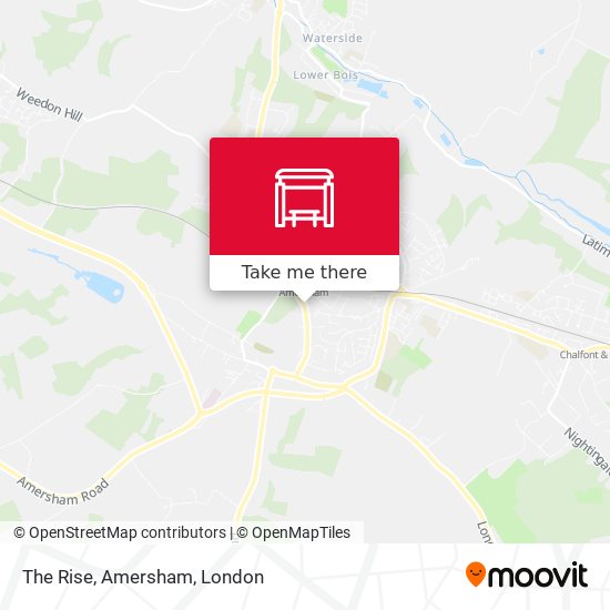 The Rise, Amersham map