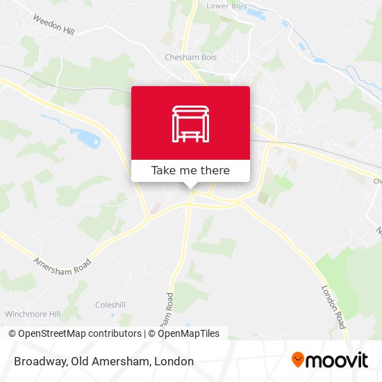 Broadway, Old Amersham map
