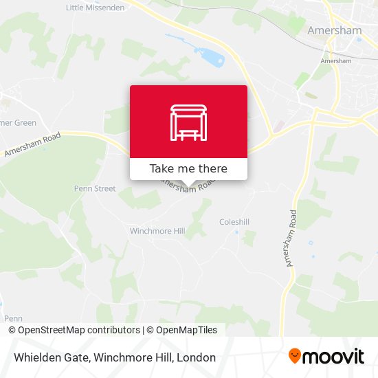 Whielden Gate, Winchmore Hill map