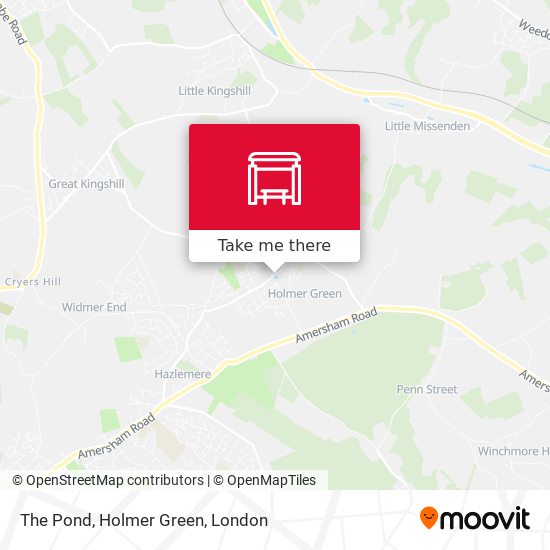 The Pond, Holmer Green map