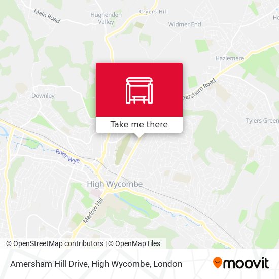 Amersham Hill Drive, High Wycombe map