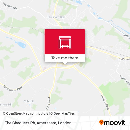The Chequers Ph, Amersham map