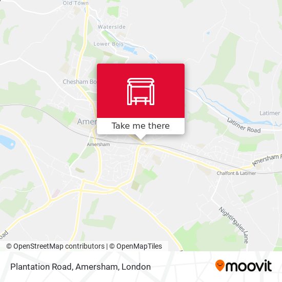 Plantation Road, Amersham map