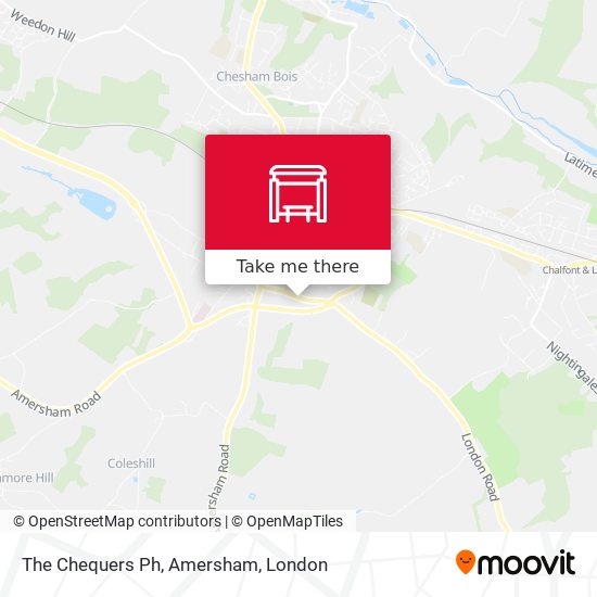 The Chequers Ph, Amersham map