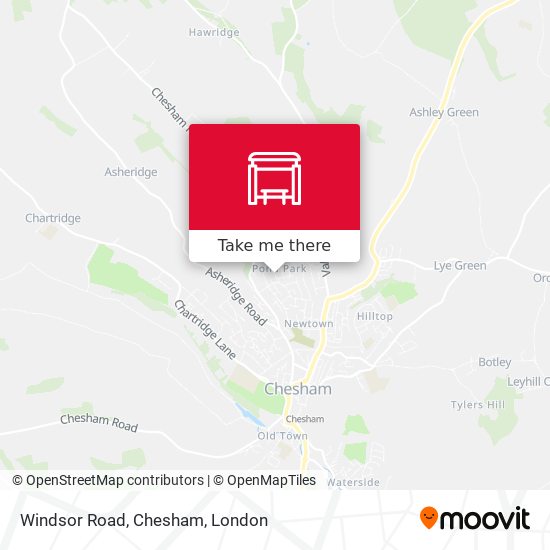 Windsor Road, Chesham map