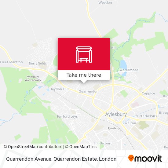 Quarrendon Avenue, Quarrendon Estate map