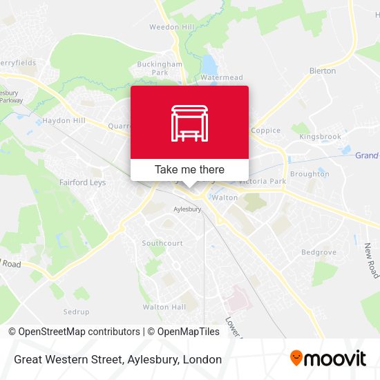 Great Western Street, Aylesbury map