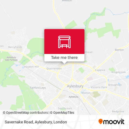 Savernake Road, Aylesbury map