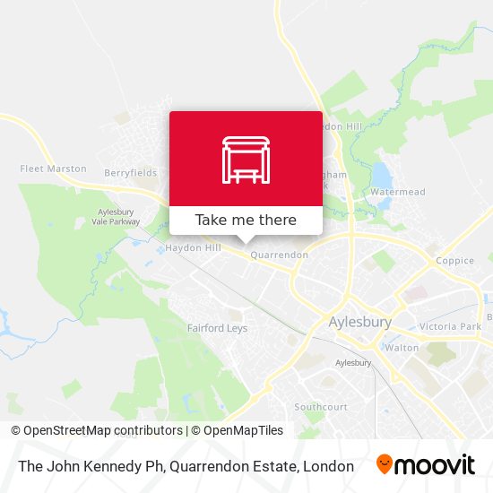 The John Kennedy Ph, Quarrendon Estate map