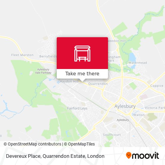Devereux Place, Quarrendon Estate map