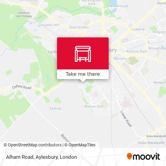 Alham Road, Aylesbury map