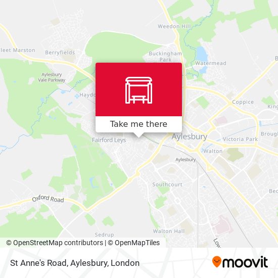 St Anne's Road, Aylesbury map