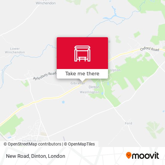 New Road, Dinton map