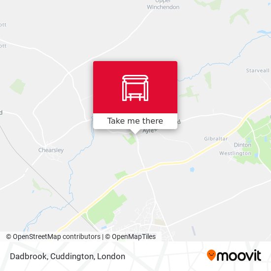 Dadbrook, Cuddington map