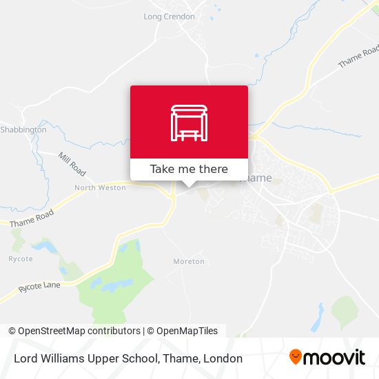 Lord Williams Upper School, Thame map