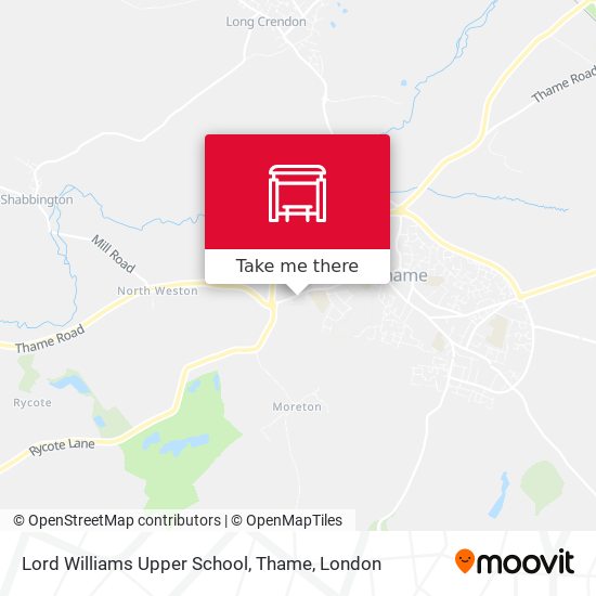 Lord Williams Upper School, Thame map