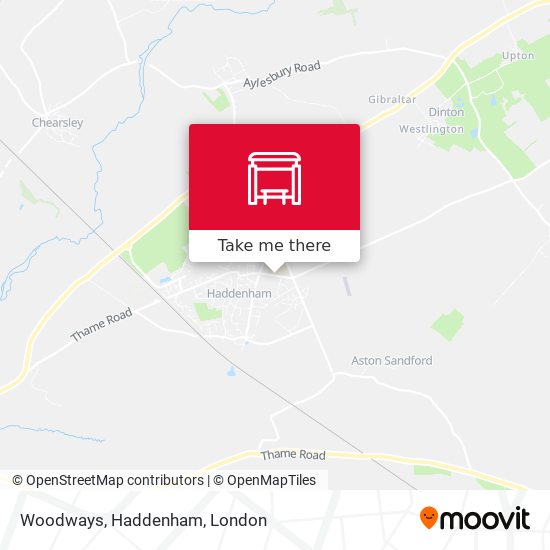 Woodways, Haddenham map