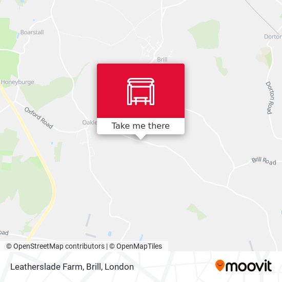 Leatherslade Farm, Brill map