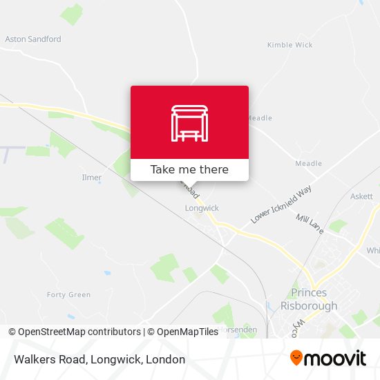 Walkers Road, Longwick map