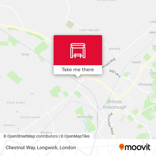 Chestnut Way, Longwick map