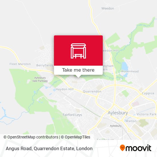 Angus Road, Quarrendon Estate map