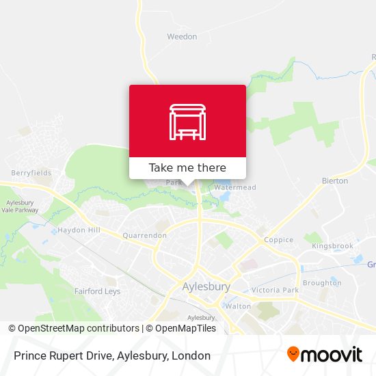 Prince Rupert Drive, Aylesbury map