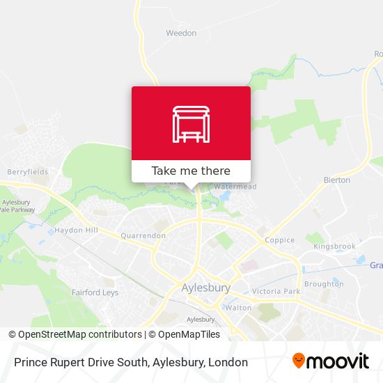 Prince Rupert Drive South, Aylesbury map