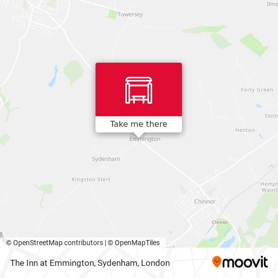 The Inn at Emmington, Sydenham map