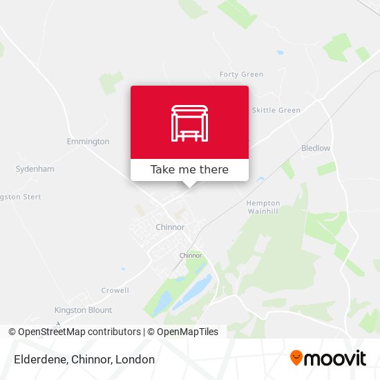 Elderdene, Chinnor map