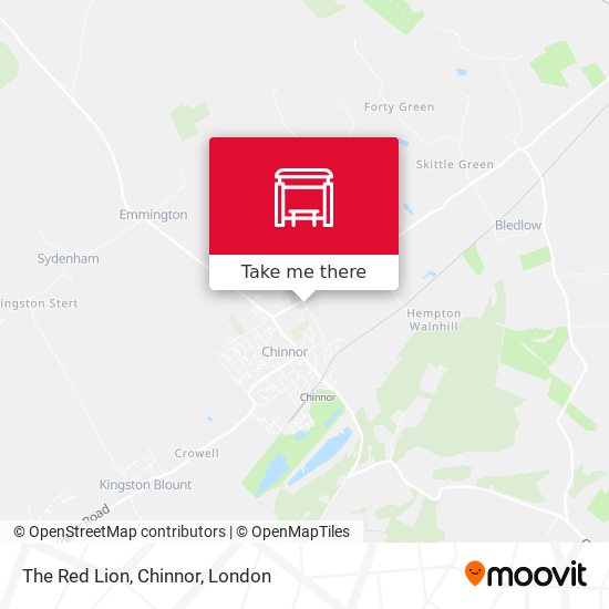 The Red Lion, Chinnor map