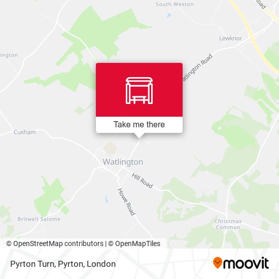 Pyrton Turn, Pyrton map