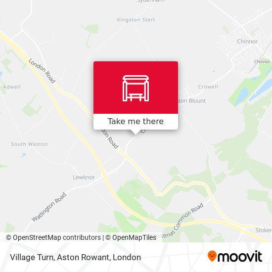 Village Turn, Aston Rowant map