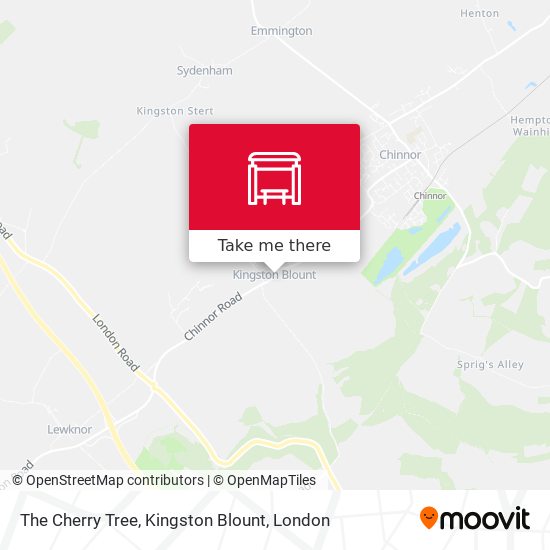 The Cherry Tree, Kingston Blount map