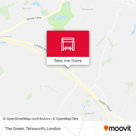The Green, Tetsworth map