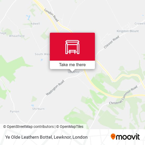 Ye Olde Leathern Bottel, Lewknor map