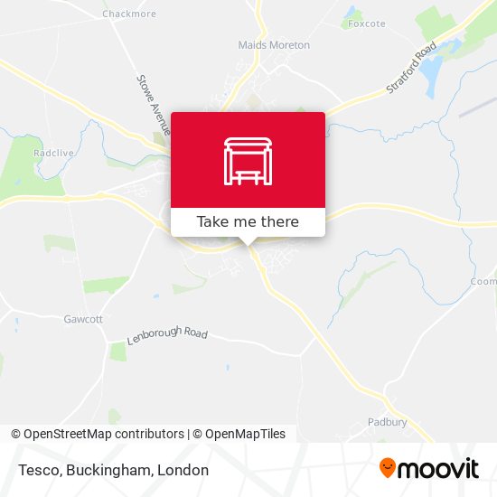 Tesco, Buckingham map