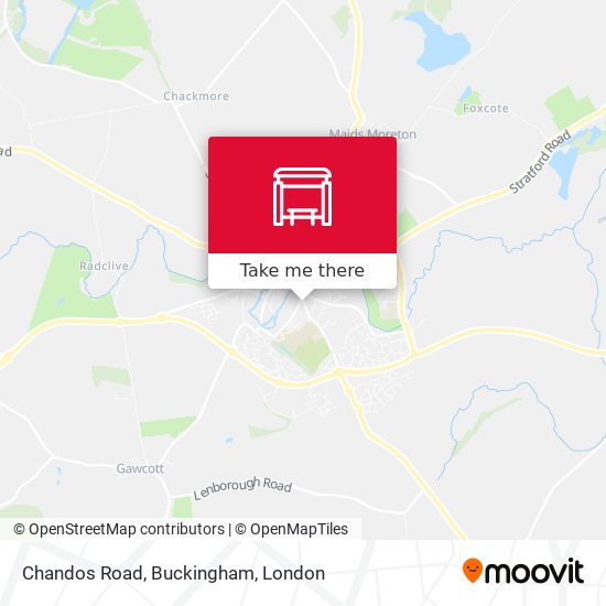 Chandos Road, Buckingham map