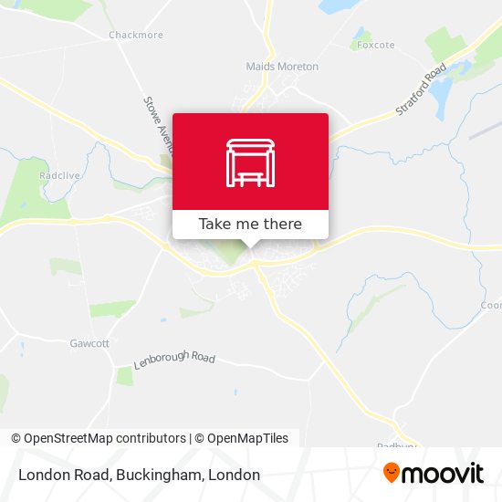 London Road, Buckingham map