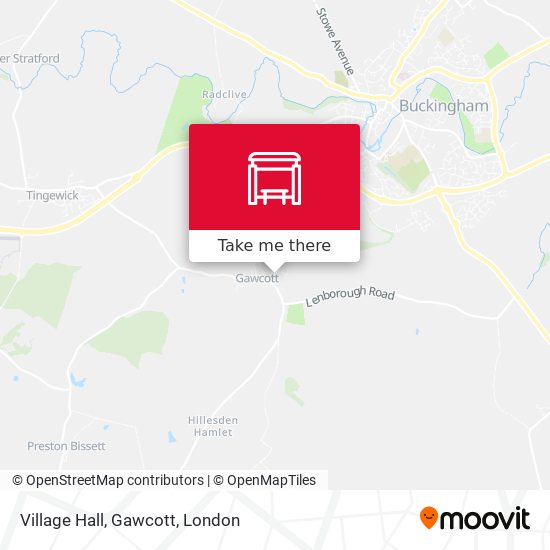 Village Hall, Gawcott map