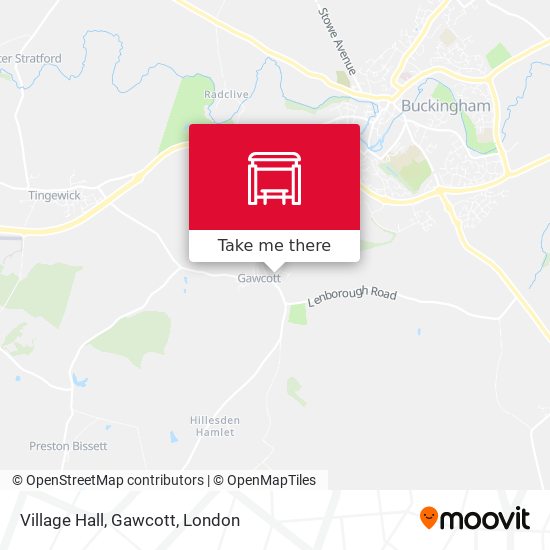 Village Hall, Gawcott map