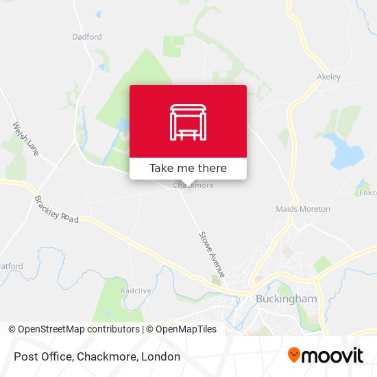Post Office, Chackmore map